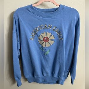 American Eagle Outfitters Blue Sweatshirt